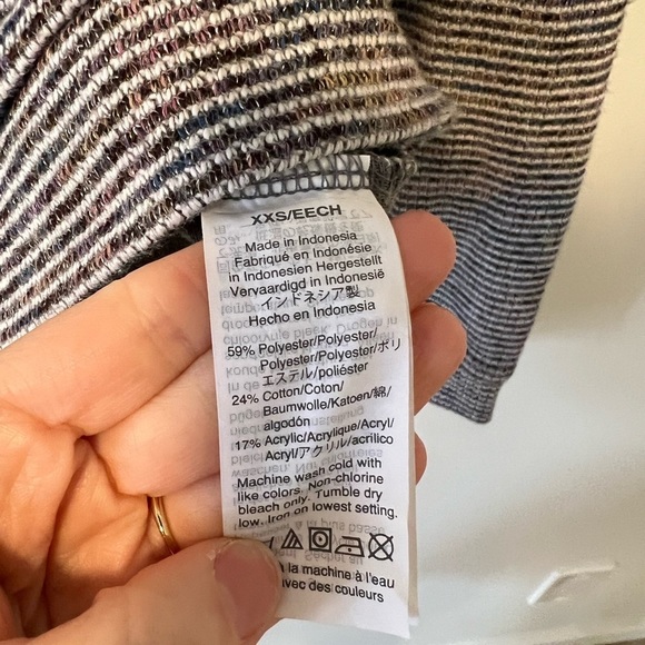 Madewell mock neck ribbed striped sweater - Picture 6 of 9